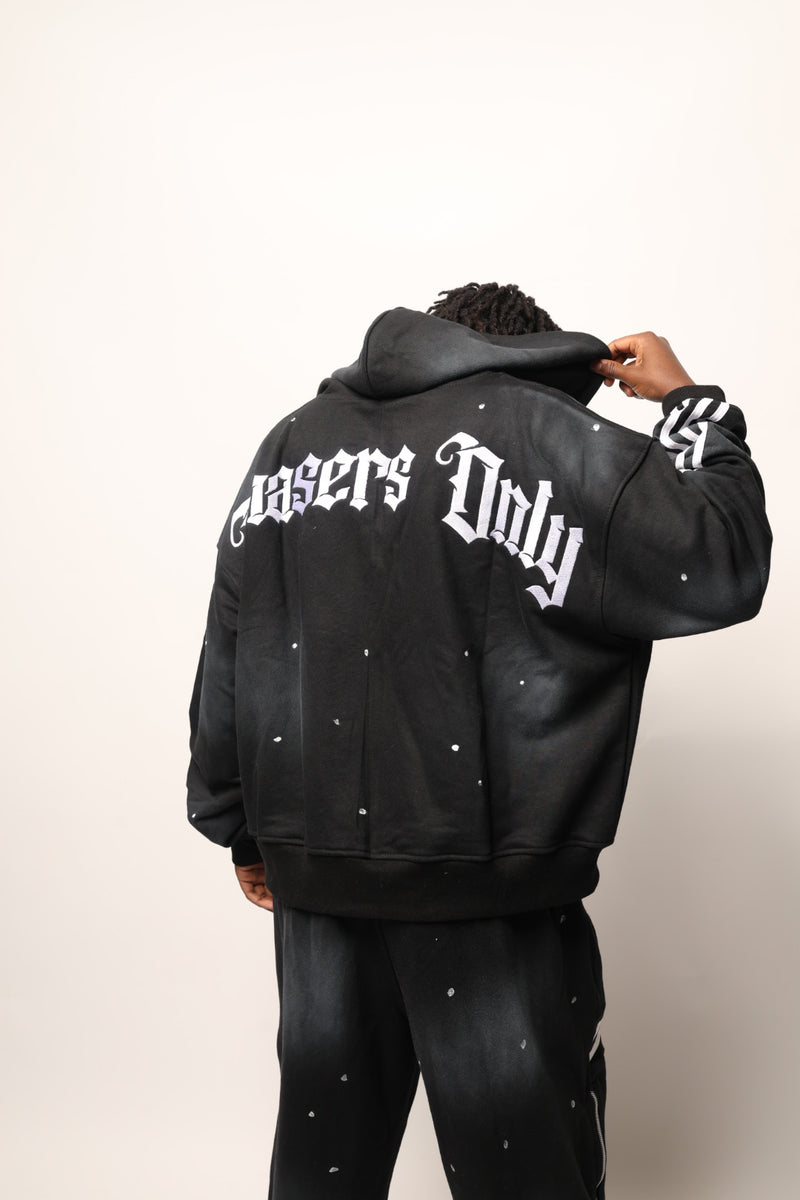 BLACK CHASERS ONLY ZIP-UP